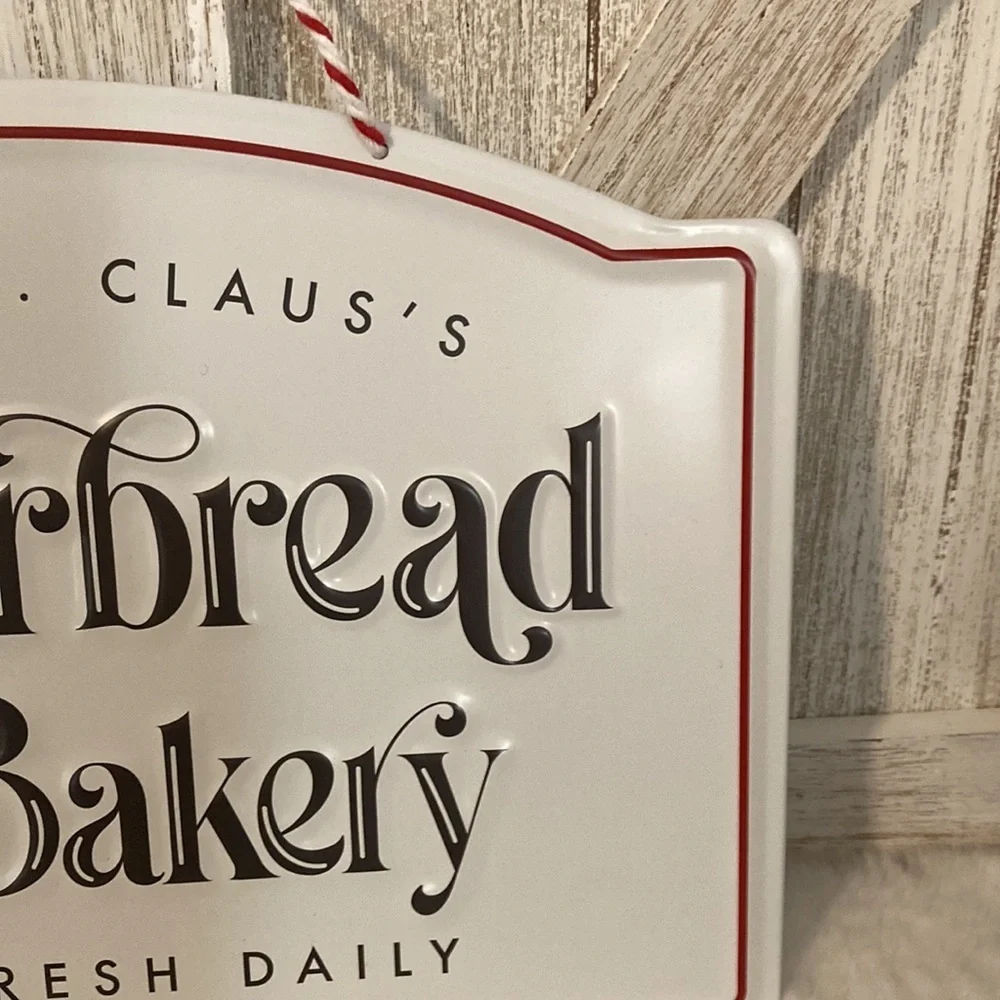 Target BP Christmas 2023 Gingerbread Bakery Metal Sign
